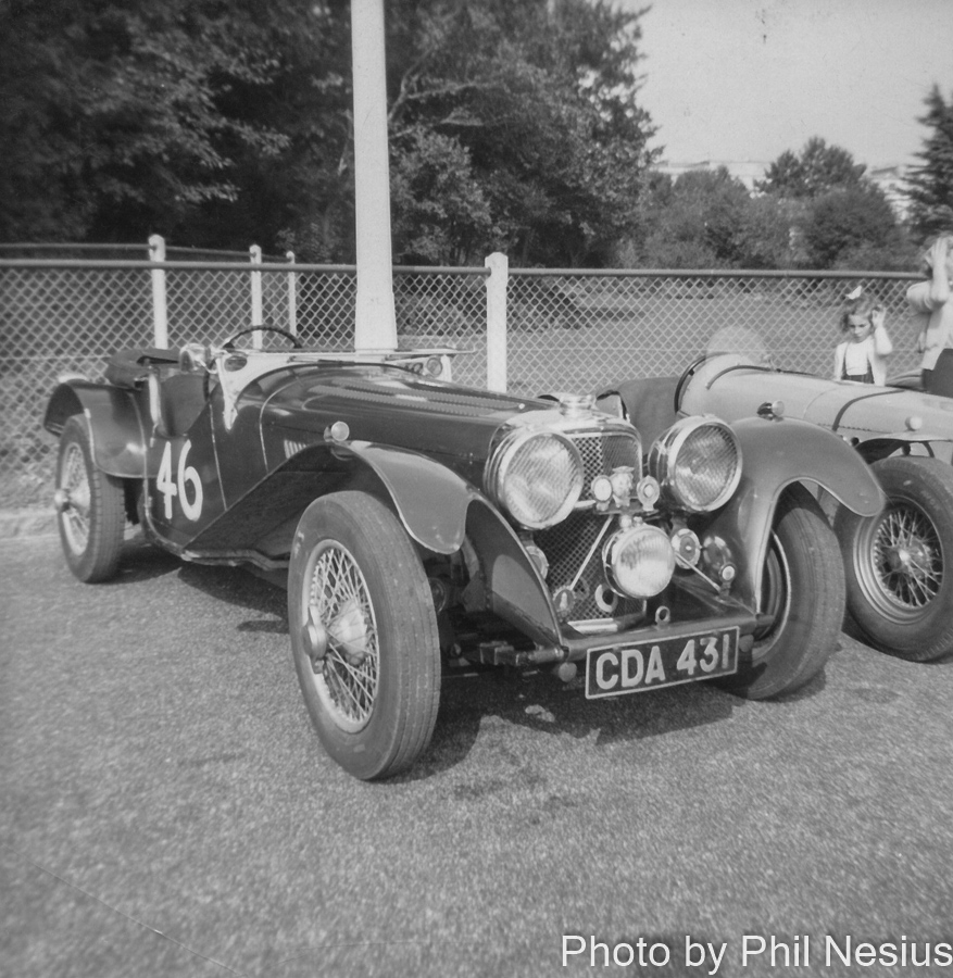 Jaguar 100 Number 46 driven by Mrs A. W. Cookson at Ramsgate Speed Trials September 30th 1951 / 21_537_0002 / 