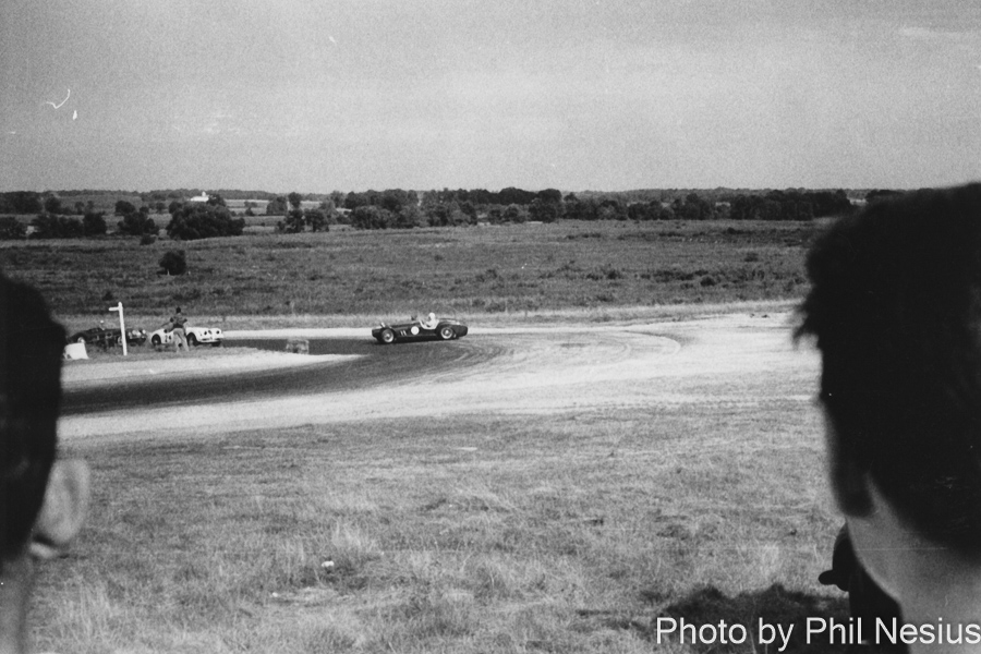 Excalibur J spinning and Jaguar XK-120 Number 24 Wilmot Hills Road Race, July 26th 1953 / 312K_0009 / 
