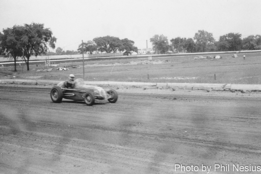 Milwaukee Mile before it was paved. Possibly 1953 / 902K_0011 / 
