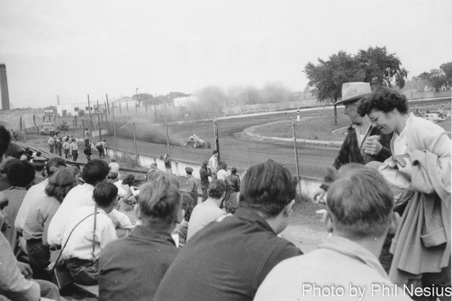 Milwaukee Mile before it was paved. Possibly 1953 / 902K_0012 / 