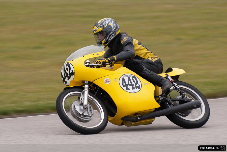 John Stephens on a 1972 Ducati, No 442 in the bend, Road America, Elkhart Lake, WI / DSC_9357 / 4