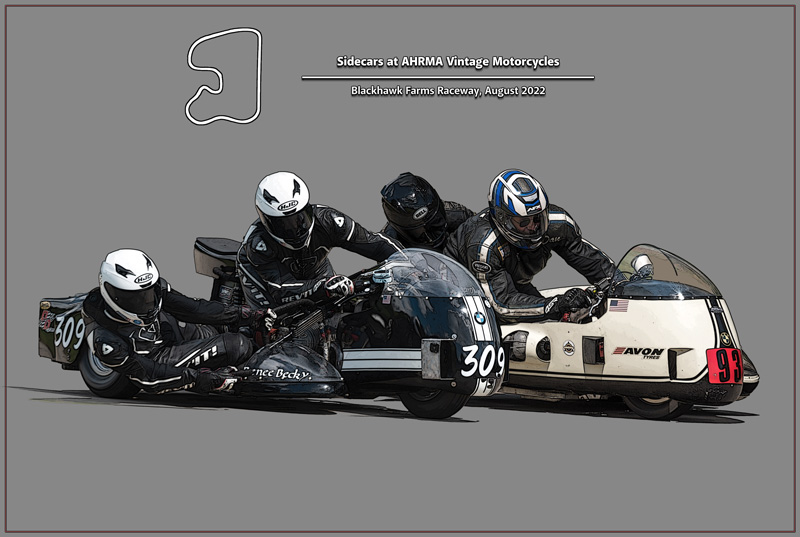 AHRMA Vintage Motorcycles at Blackhawk Farms Raceway, 8-26-2022