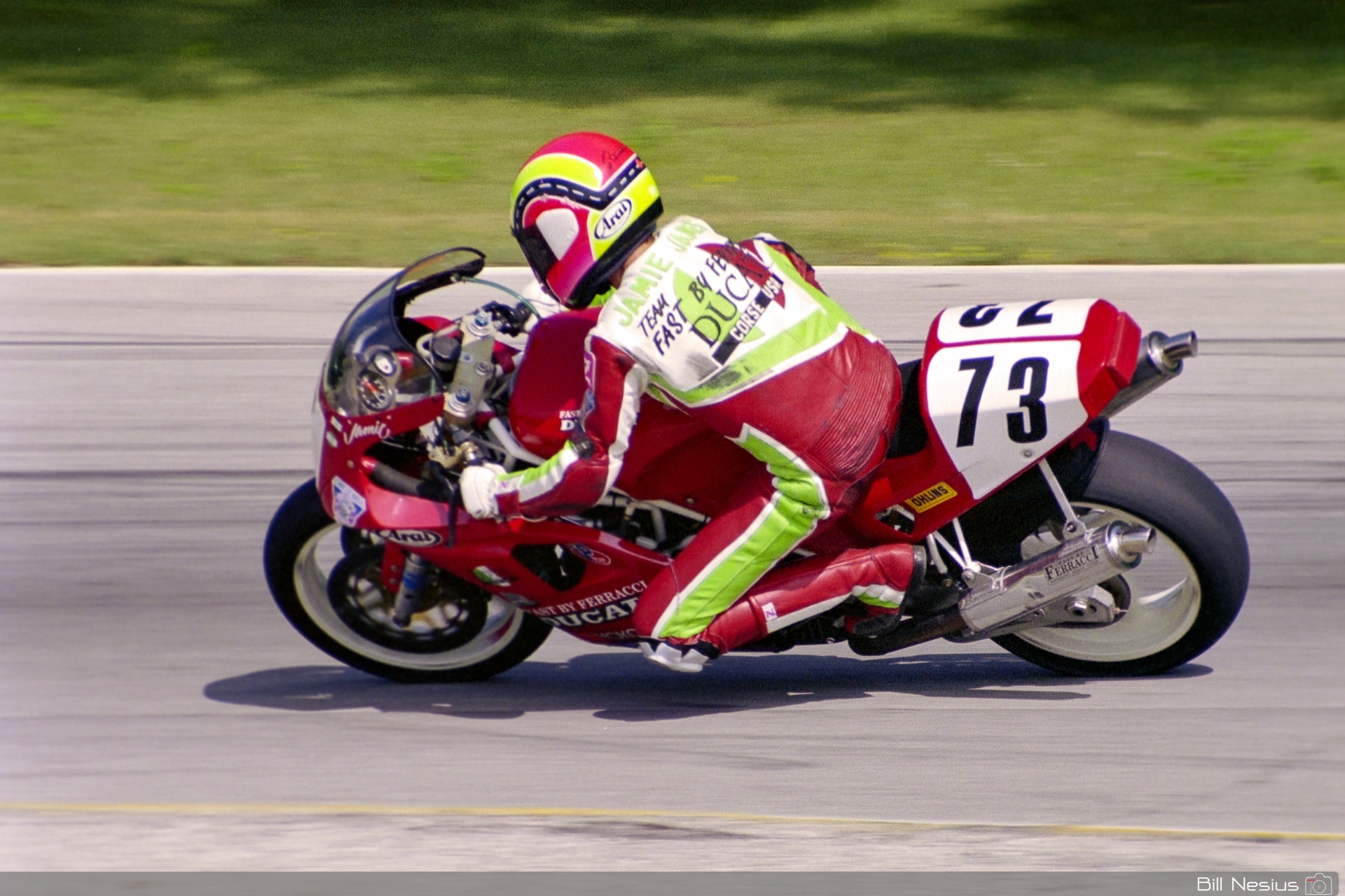 AMA Superbikes from 1990. Pictures from Road America