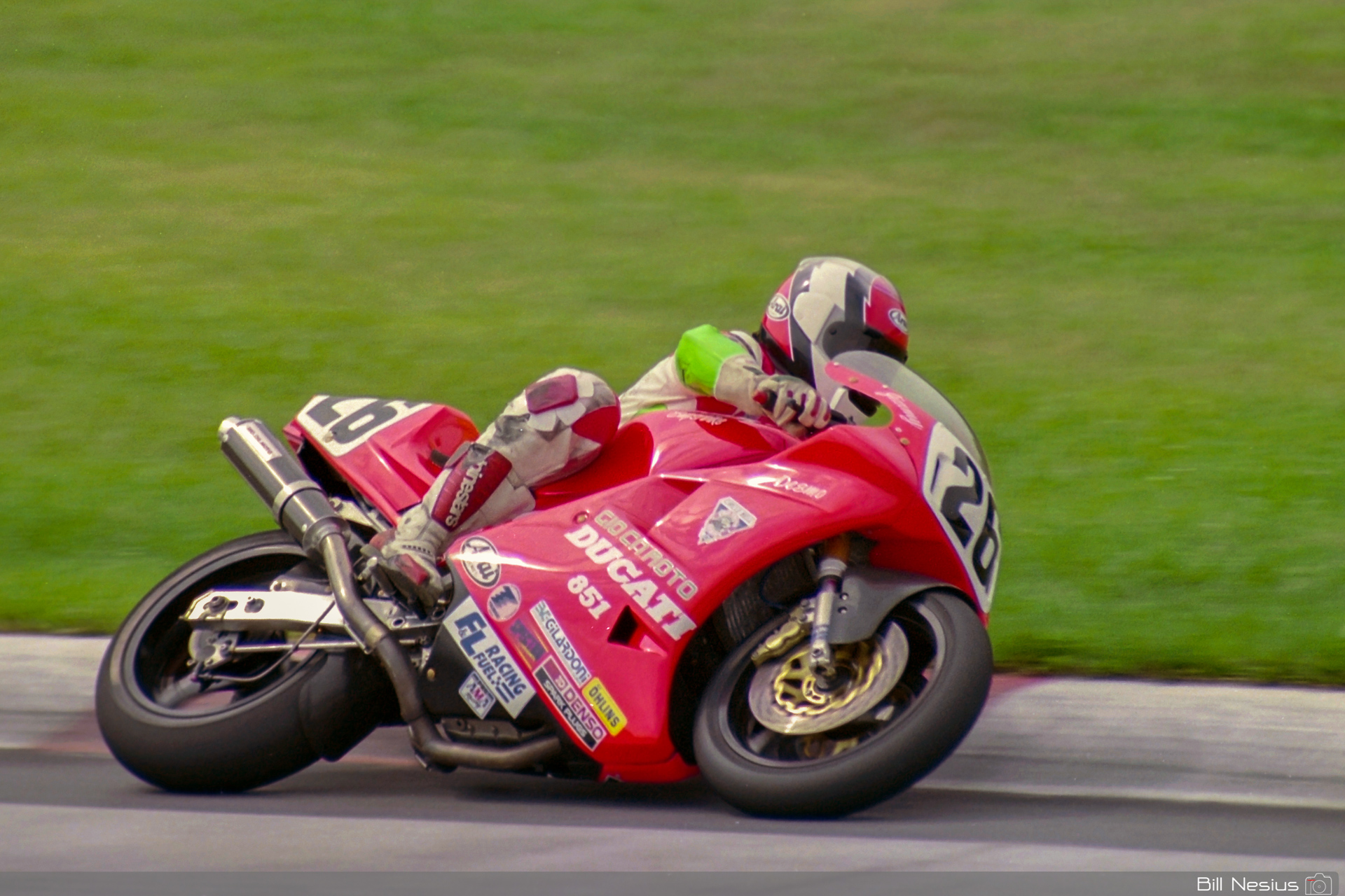 Jimmy Adamo on a the Number 26 Ducati 851 / FLM_5868 / 3