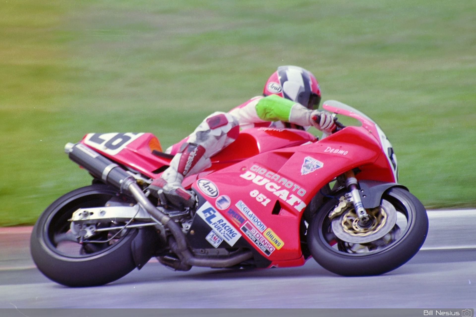 Jimmy Adamo on a the Number 26 Ducati 851 / FLM_5869 / 2
