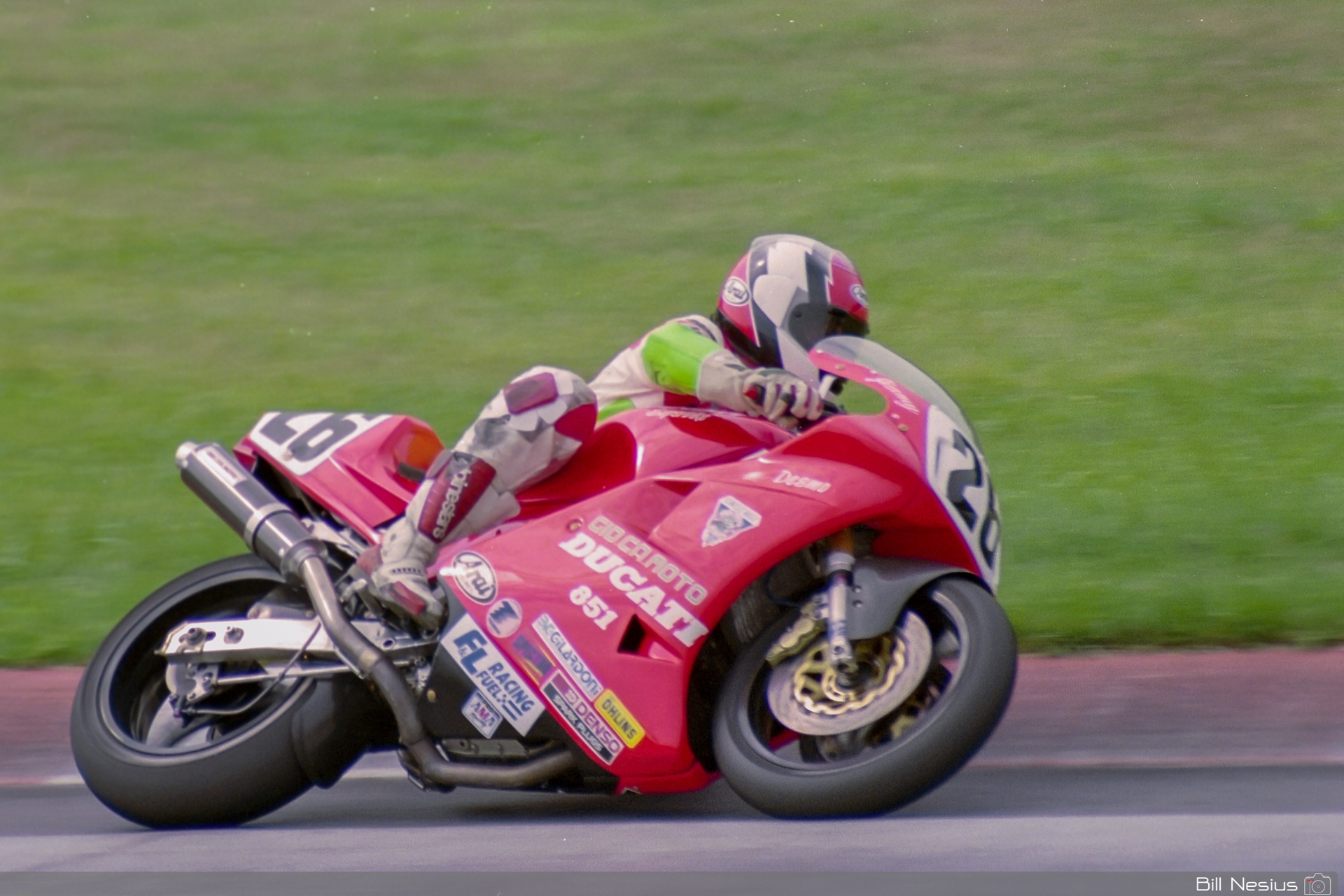 Jimmy Adamo on a the Number 26 Ducati 851 / FLM_7751 / 3