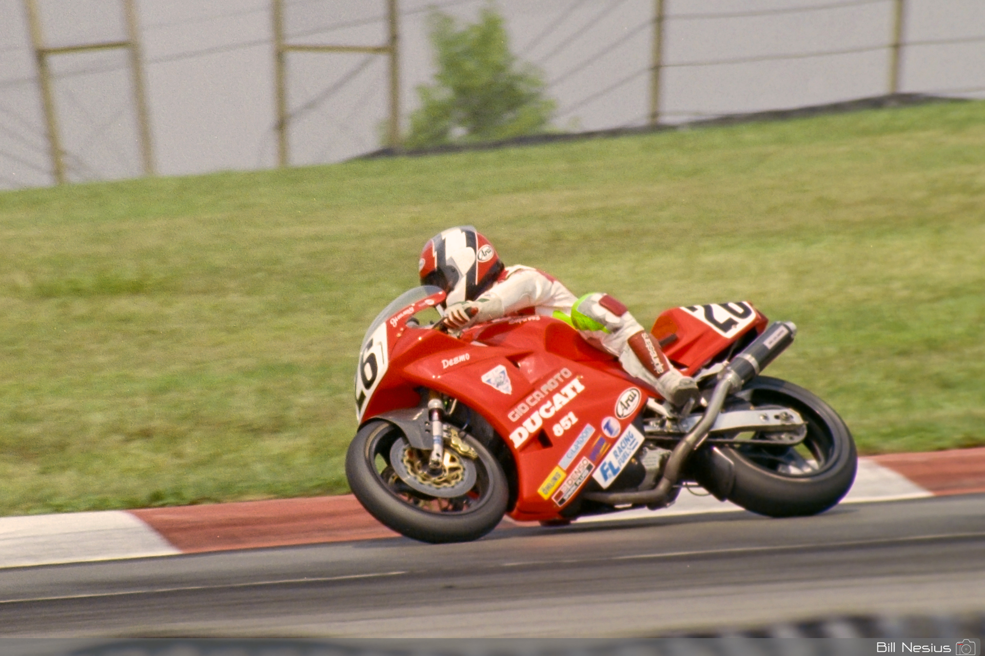 Jimmy Adamo on a the Number 26 Ducati 851 / FLM_7765 / 2