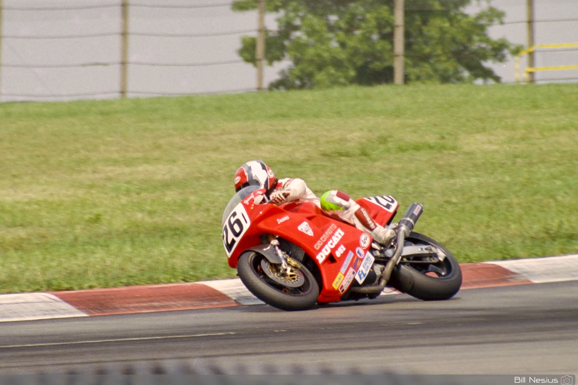 Jimmy Adamo on a the Number 26 Ducati 851 / FLM_7773 / 2