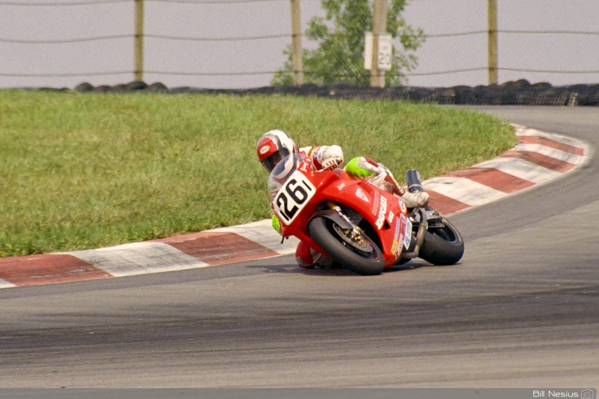 Jimmy Adamo on a the Number 26 Ducati 851 / FLM_7777 / 