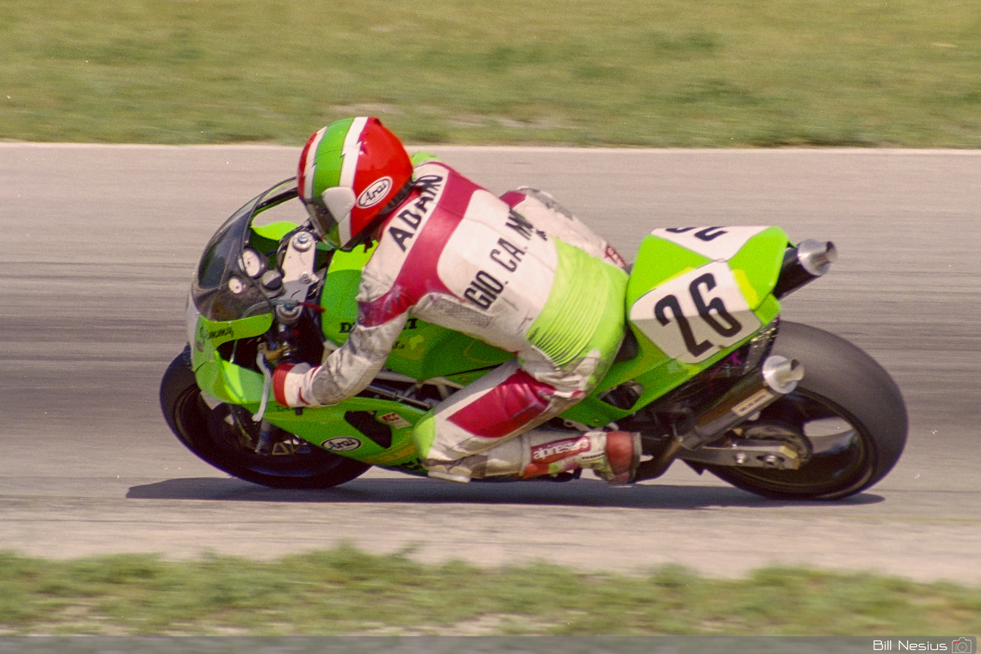 Jimmy Adamo on a the Number 26 Ducati 851 / FLM_7480 / 3