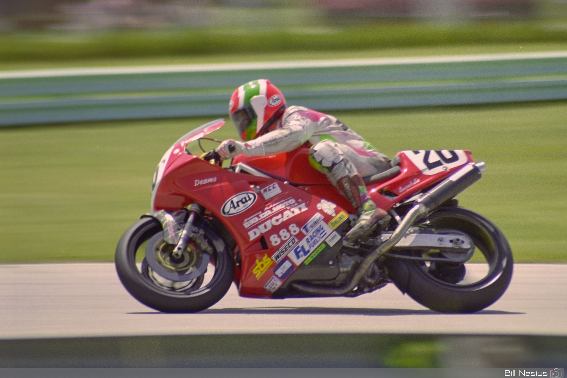 Jimmy Adamo on a the Number 26 Ducati 888 / FLM_7505 / 2