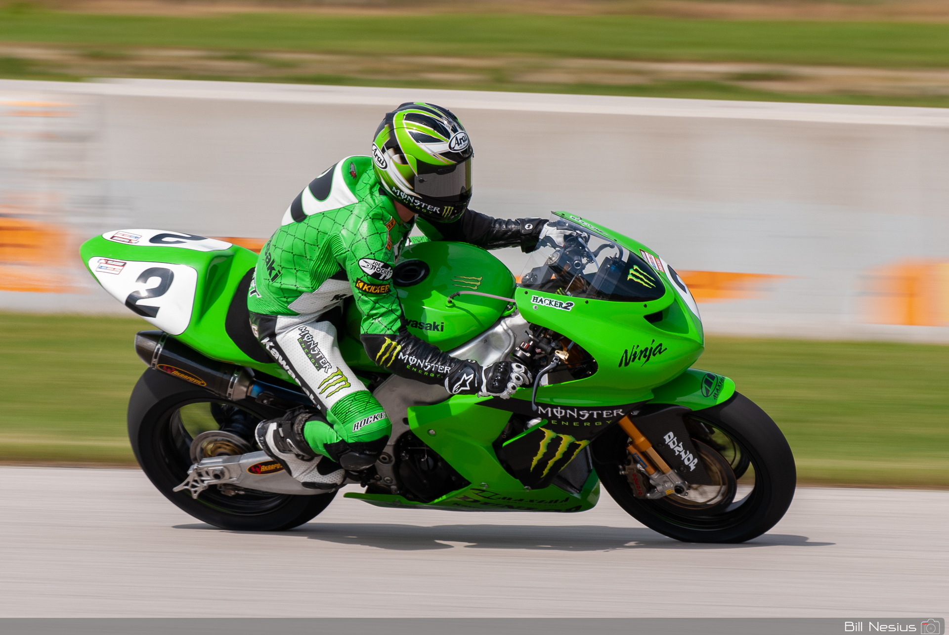 Jamie Hacking on the Number 2 Monster Energy Kawasaki ZX10R / DSC_1632 / 
