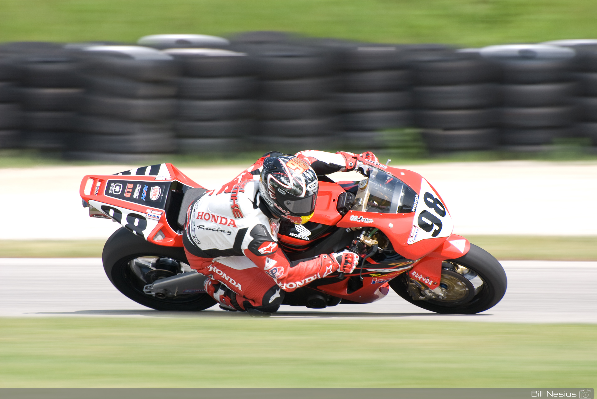 Jake Zemke on the Number 98 American Honda CBR1000RR / DSC_1704 / 3