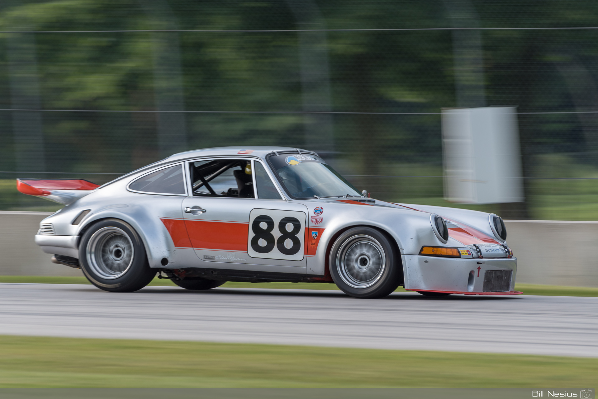 1973 Porsche 911 RSR No.88 driven by Fritz Seidel. Road america, Elkhart Lake, WI Turn 2 / DSC_3257 / 3
