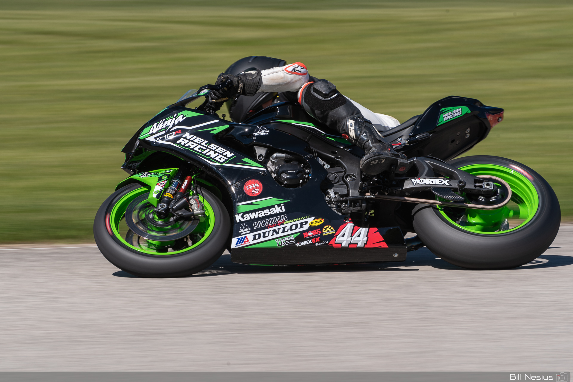 Justin Miest on the Number 44 Nielsen Racing Kawasaki ZX-10R / IMG_4450 / 4