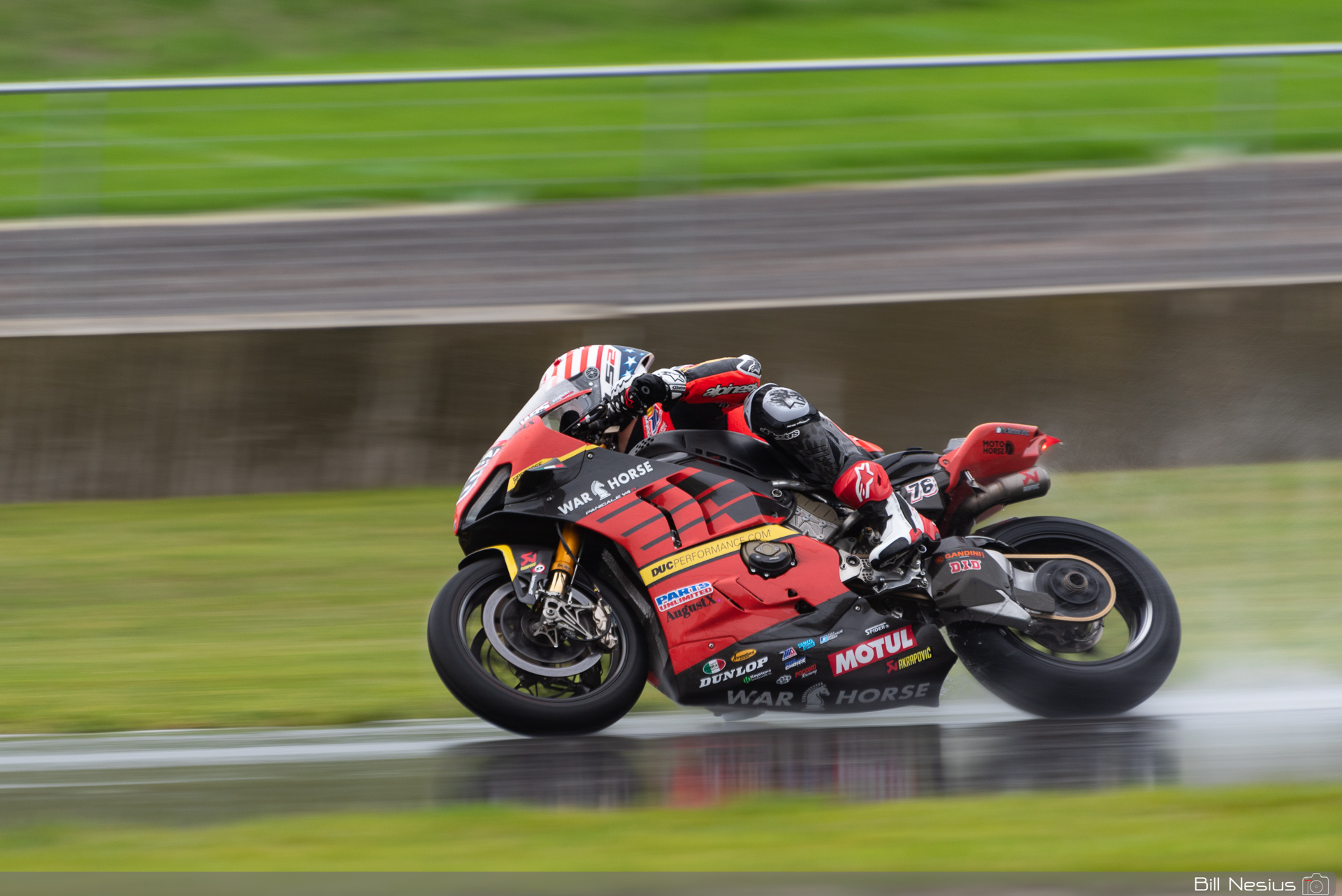 Loris Baz on the Number 76 Warhorse HSBK Racing Ducati Panigale V4R / IMG_0241 / 3