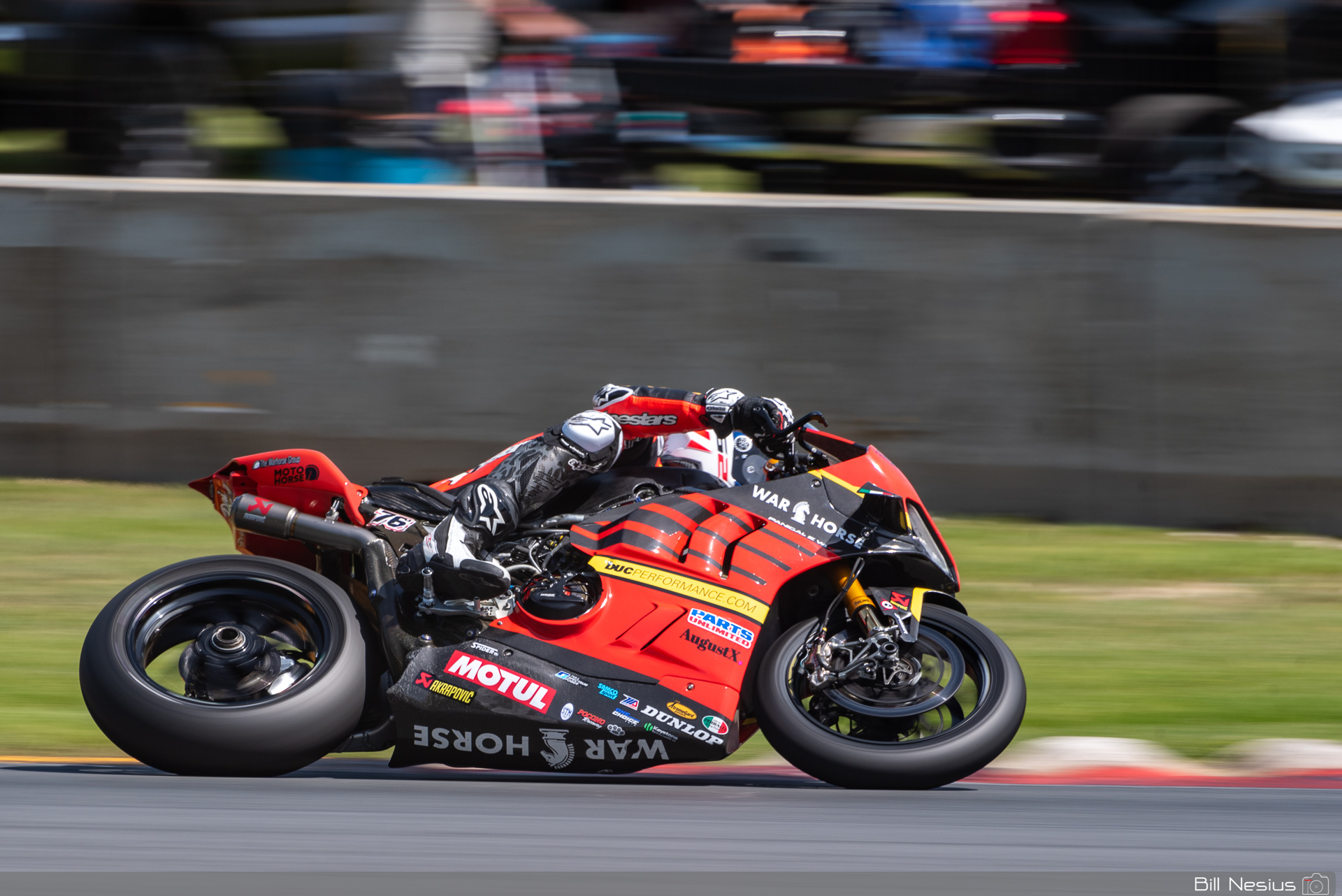 Loris Baz on the Number 76 Warhorse HSBK Racing Ducati Panigale V4R / IMG_7097 / 3