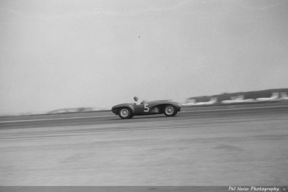1954 Ferrari 375 MM Number 5 driven by Jim Kimberly at Lockbourne AFB August 1954 ~ 677L_0002 ~ 