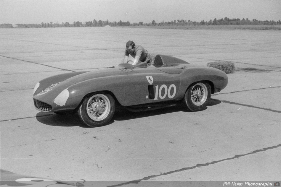 Ferrari 750 Monza Number 100 driven by Harry Woodnorth at Walterboro National Championship Sports Car Race March 10th 1956 ~ 952_0004 ~ 