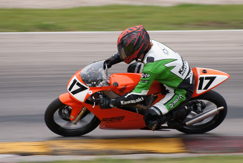 1996 Honda RS #17 Ridden by Cody Rodenborn in turn 6 at Road America, Elkhart Lake, WI