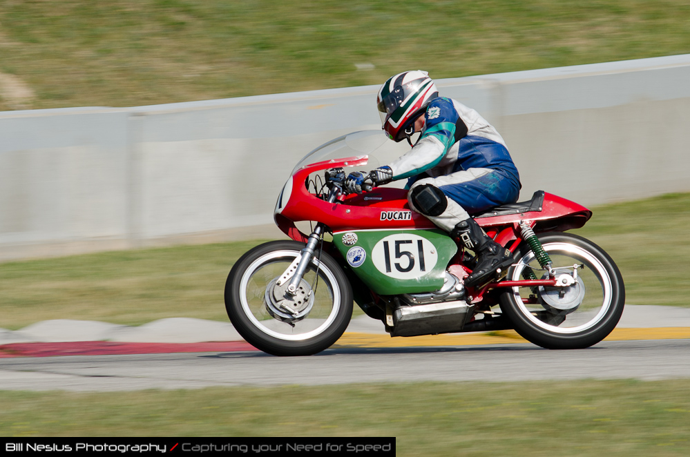 DSC_5227 / Mike Wodka on a Ducati No 151 in turn 7, Road America Elkhart Lake, WI