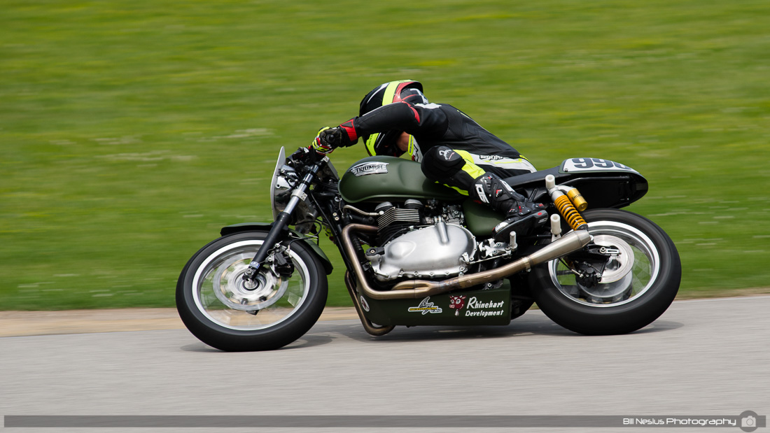 Triumph #990 at Road America, Elkhart Lake, WI in the bend / DSC_8283