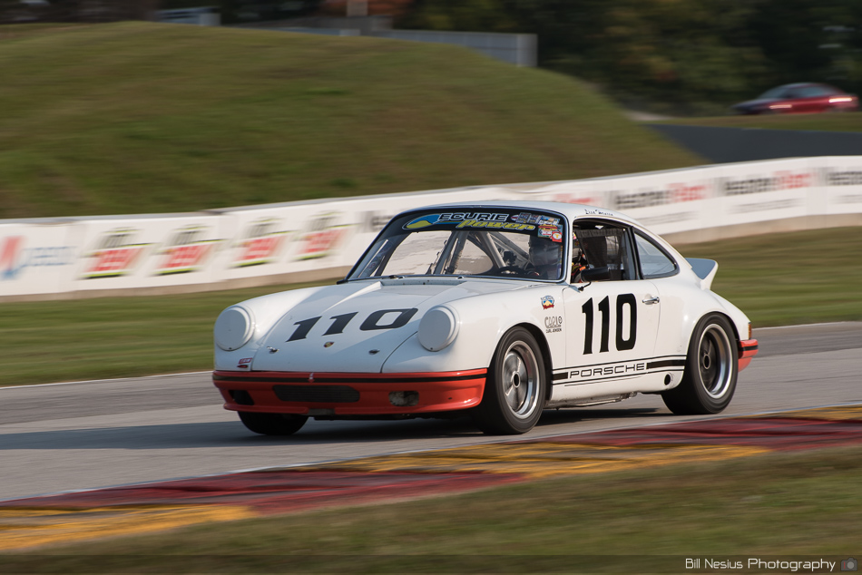 Porsche 911 No. 110 at Road America, Elkhart Lake, WI Turn 7 ~ DSC_2739