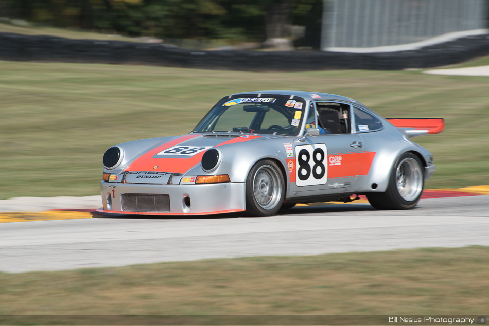 Porsche 911 No. 88 at Road America, Elkhart Lake, WI Turn 7 ~ DSC_4105