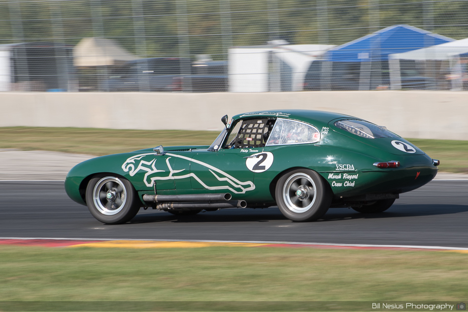 Jaguar No. 2 at Road America, Elkhart Lake, WI Turn 8 ~ DSC_7422
