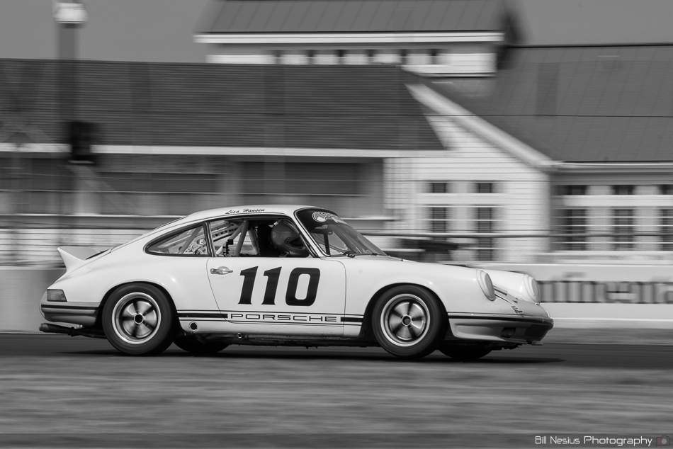 Porsche 911 No. 110 at Road America, Elkhart Lake, WI Turn 14 ~ DSC_9021