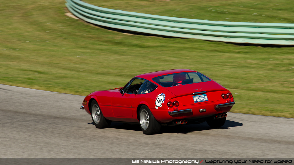 Ferrari 365GTB Daytona at Road America, Elkhart Lake, WI, turn 9 / DSC_0822