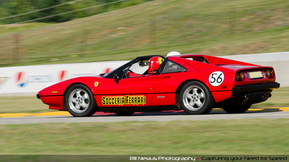 Ferrari 308GTS at Road America, Elkhart Lake, WI, turn 7 / DSC_0918