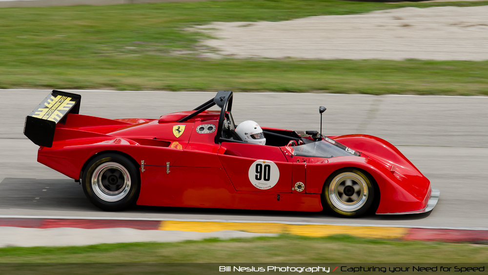 Ferrari at Road America, Elkhart Lake, WI, turn 7 / DSC_2380