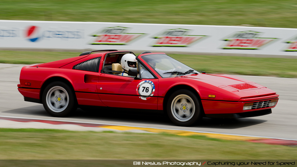 Ferrari 308GTS at Road America, Elkhart Lake, WI, turn 7 / DSC_2401
