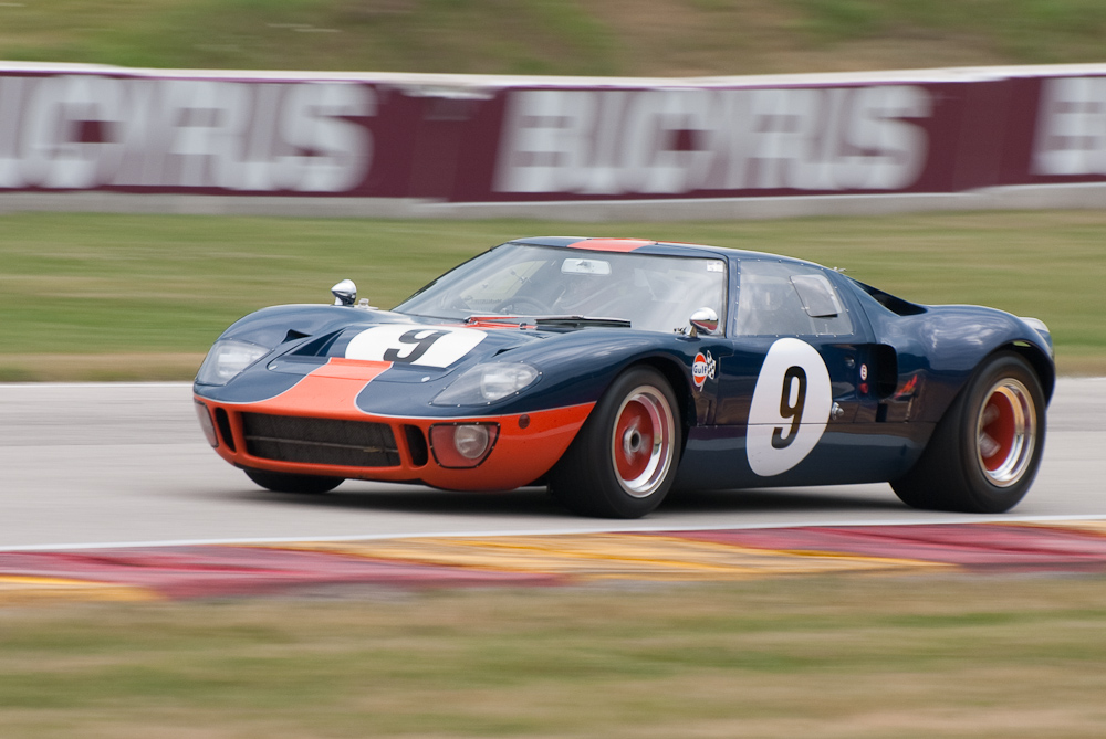 Chris MacAllister driving a 1966 Ford GT40 in turn 7 Road America, Elkhart Lake, WI  ~  DSC_9912