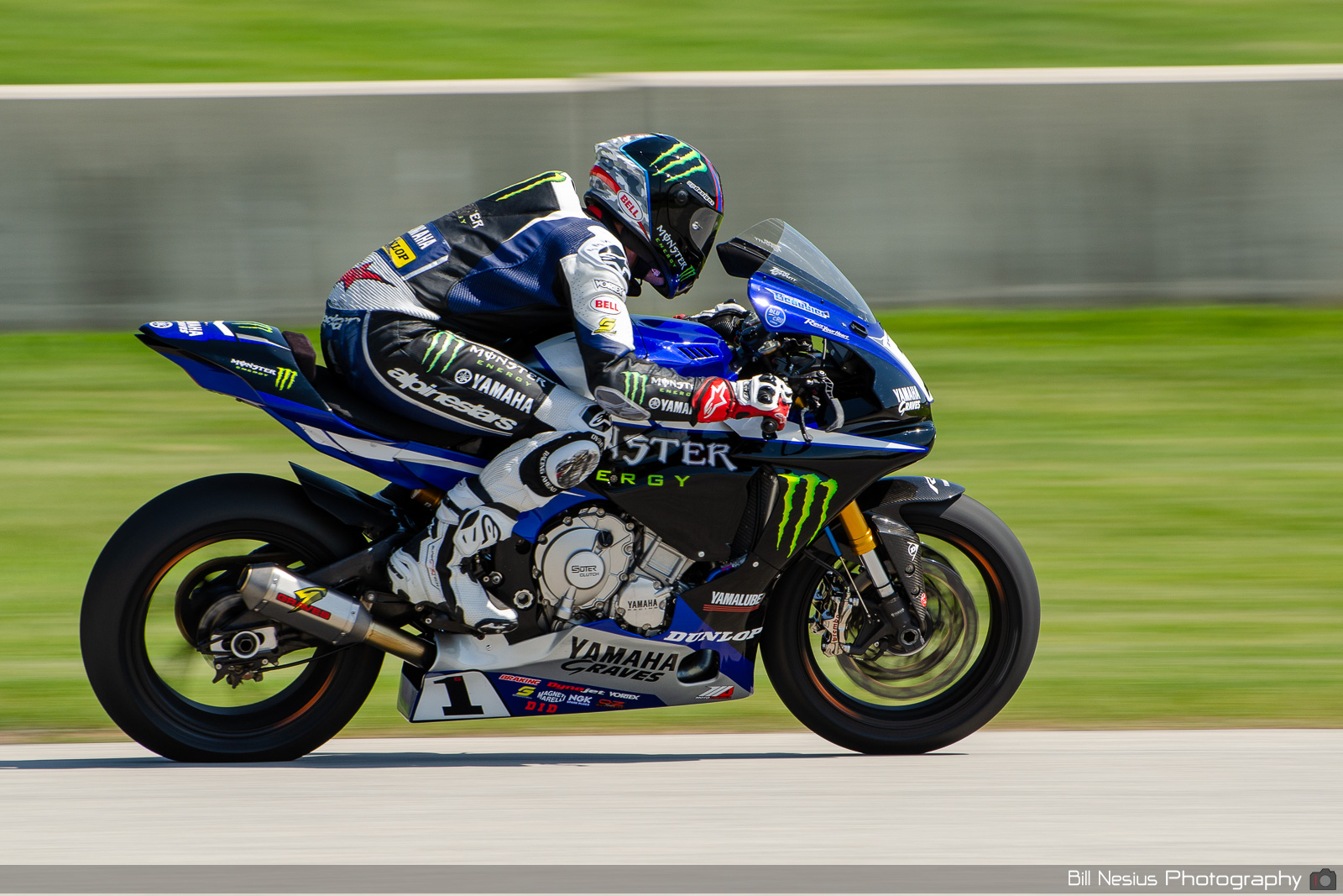 Cameron Beaubier on the Number 1 Monster Energy Graves Yamaha R1 / DSC_5776 / 4