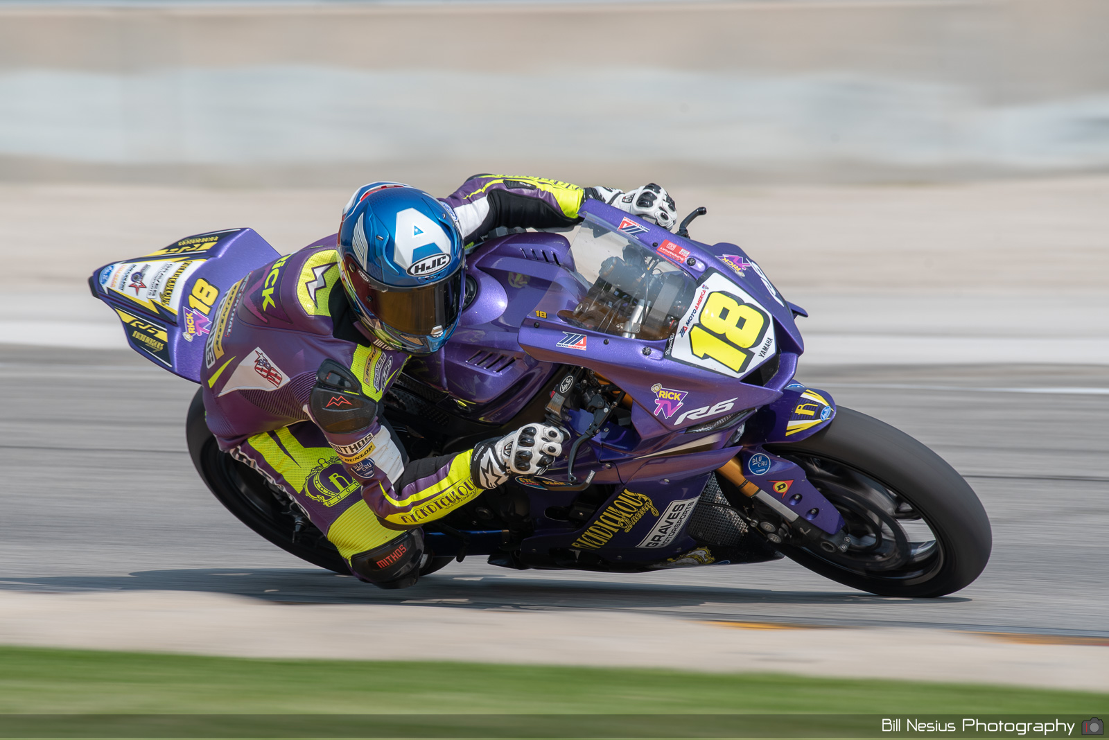 Nick McFadden  on the Number 18 Rickdiculous Racing Yamaha YZF-R6 / DSC_8125 / 4