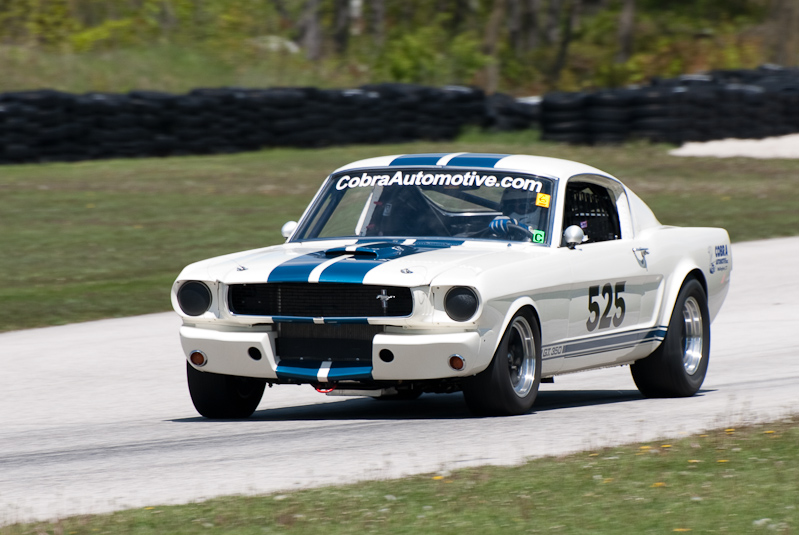 1966 Ford Shelby GT350 Car# 525 driven by Ed Wheatley in turn 7 at Road America, Elkhart Lake, WI