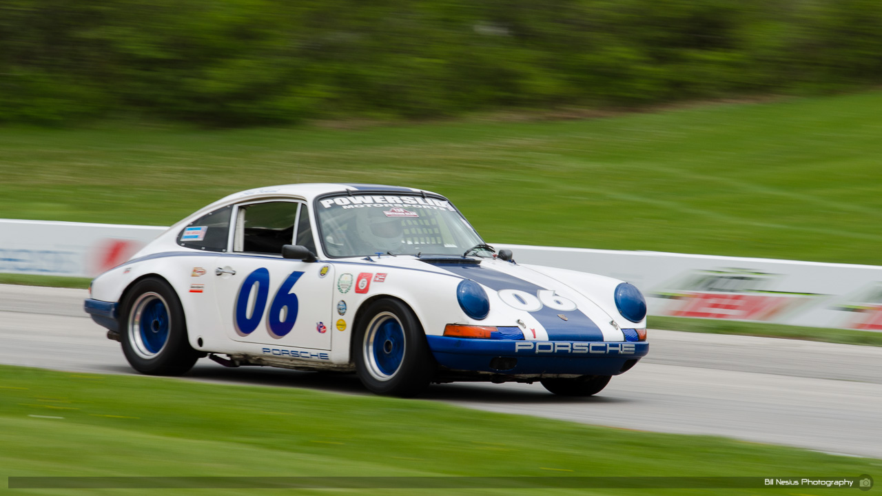 1969 Porsche 911 #06 driven by Skott Burkland at Road America, Elkhart Lake, WI Turn 7 / DSC_4275