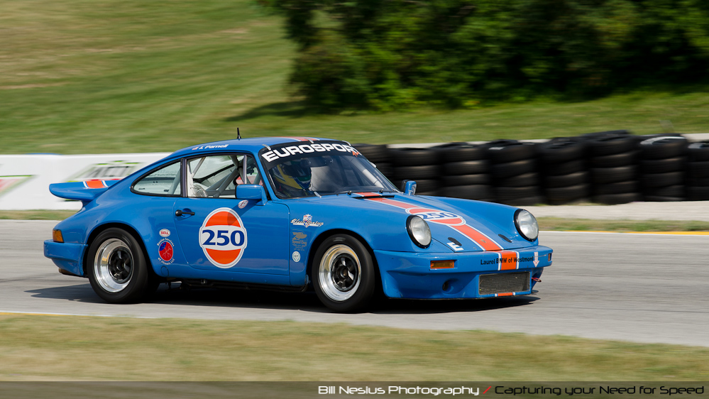 Porsche at the Hawk, Road America, Elkhart Lake WI in turn 7 / DSC_0065