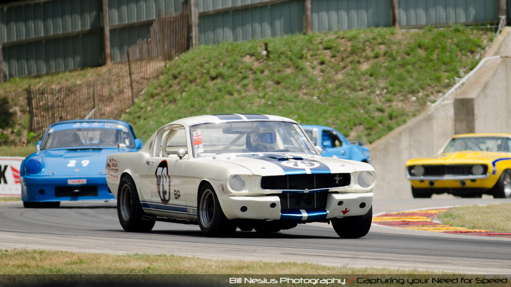 Ford Mustang GT350 at the Hawk, Road America, Elkhart Lake WI in turn 6 / DSC_9246