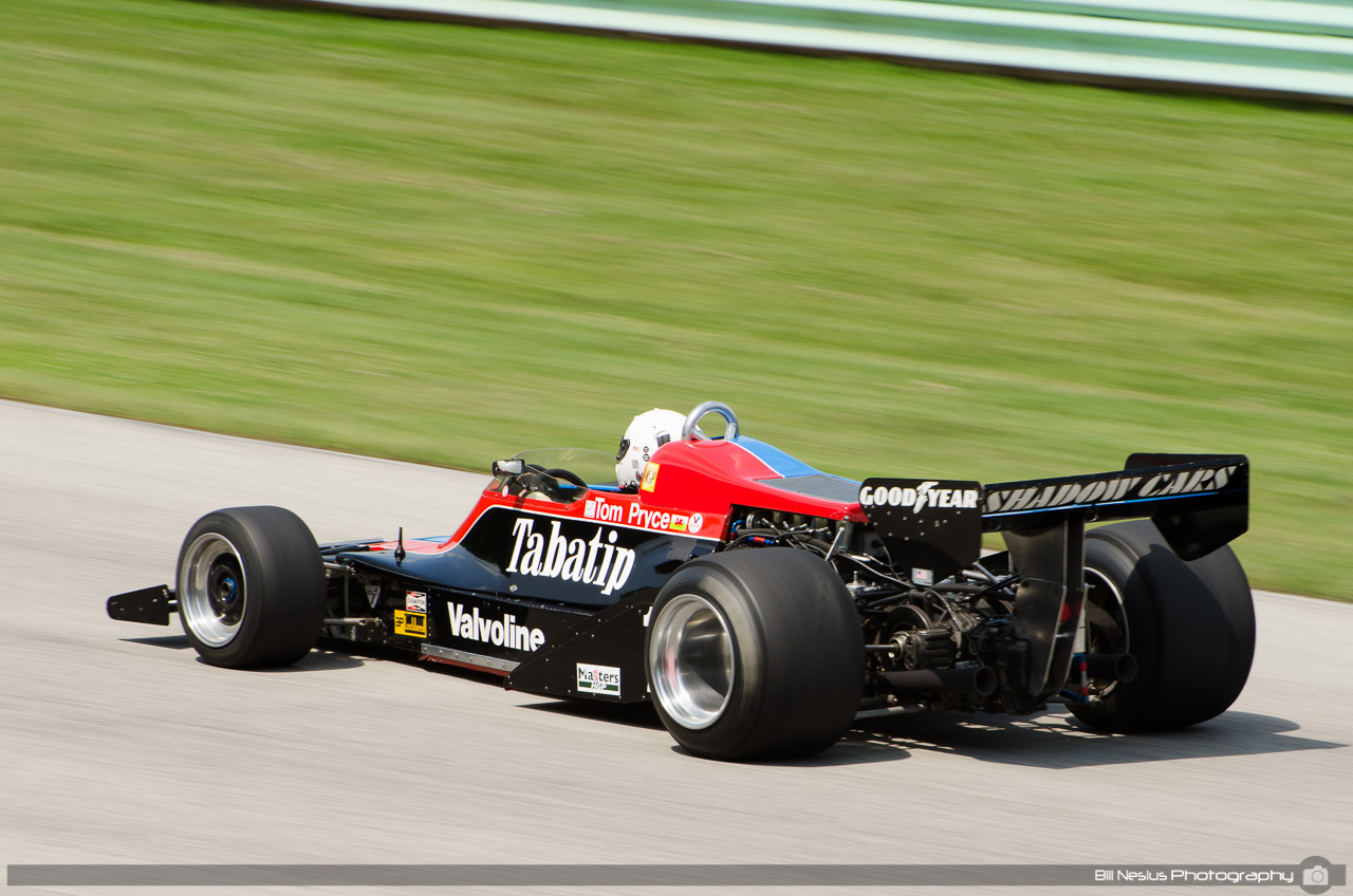 1976 Shadow DN8 #16 driven by Phil Gumpert at Road America, Elkhart Lake, WI. Turn 9 / DSC_0596