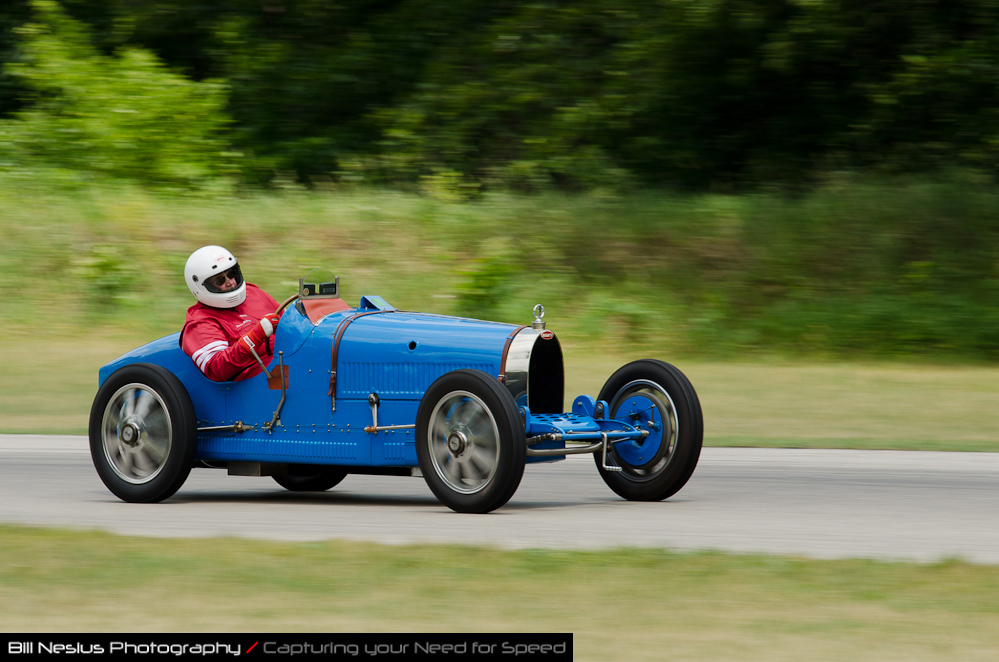 DSC_6762 / 1926 Bugatti Type 37A driven by Dennis M Holloway in turn 3. Blackhawk Farms Raceway