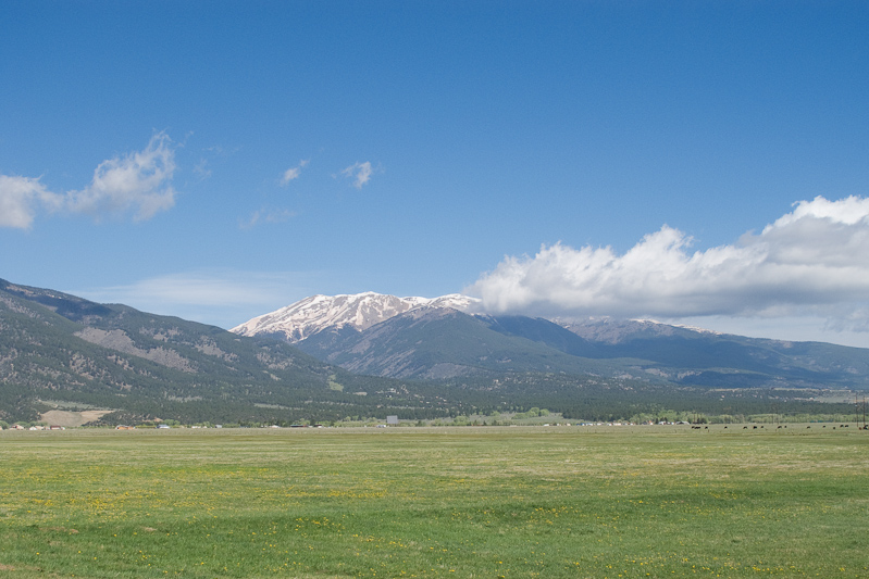 View of the Sawatch Range from around Buena Vista, CO