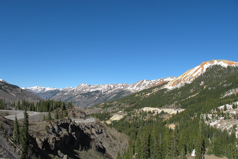 Highway 550 (Million Dollar Highway) South of Ouray, CO.