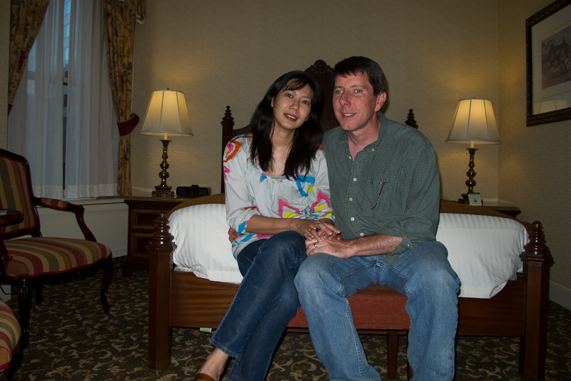 Sutaya & Bill at Brown Palace Hotel, Denver. CO