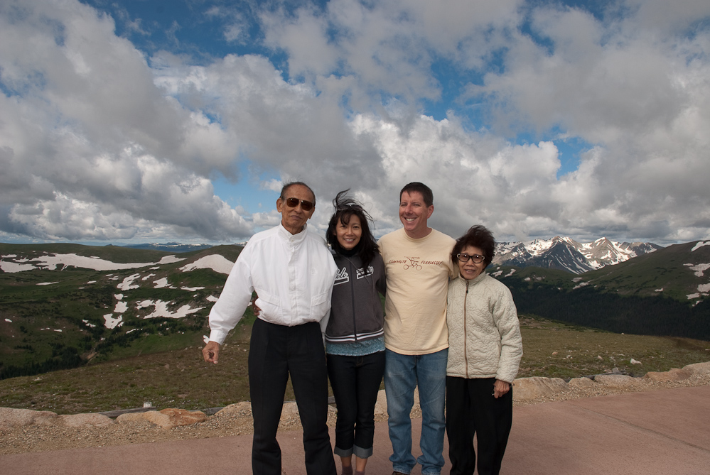 Cherd, Sutaya, Bill and Kamala at Rocky Mountain National Park - DSC_1262