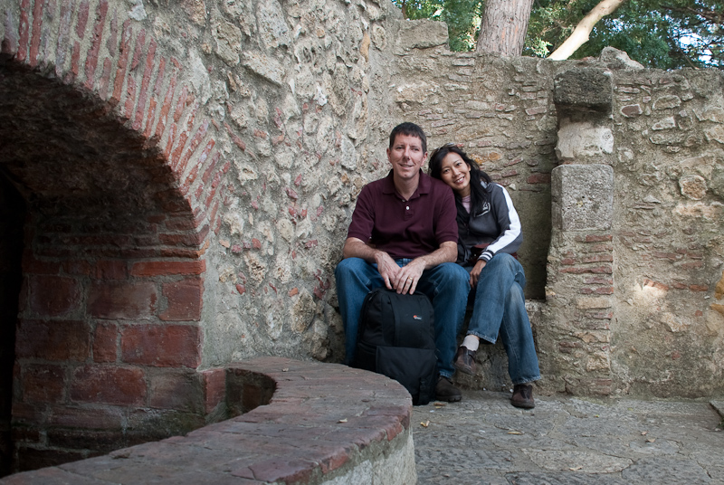 Sutaya and I at Castelo de Sao Jorge