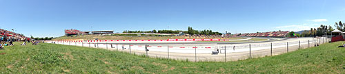 Circuit de Catalunya turn 1 grandstand area