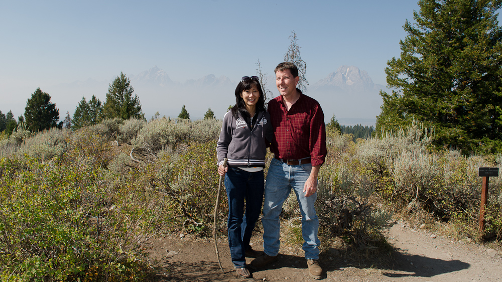 Bill & Sutaya at Grand Teton national park   ~  DSC_4079